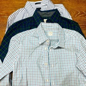 3 Boys sz 12 j crew button down dress shirts